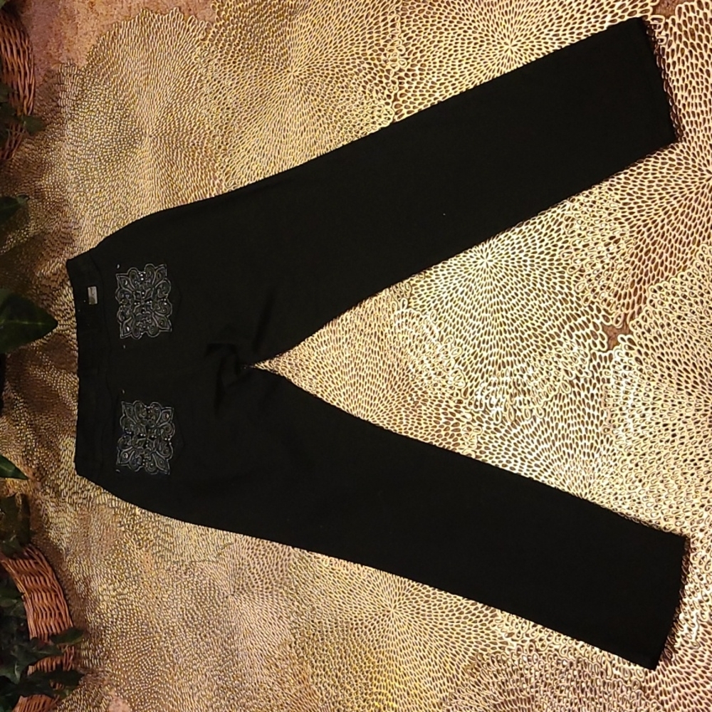 One 5 One Straight Leg Black Jeans - Picture 4 of 12